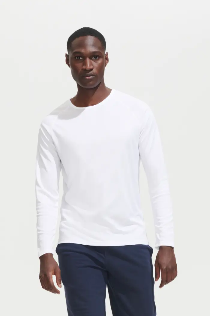 Tee shirt Sport mixte manches longues polyester respirant