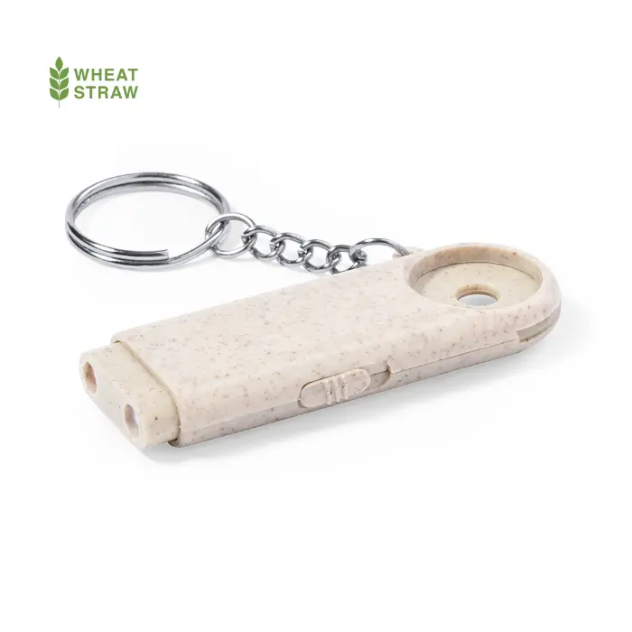 PORTE CLÉ LED JETON DE CADDIE PAILLE DE BLÉ