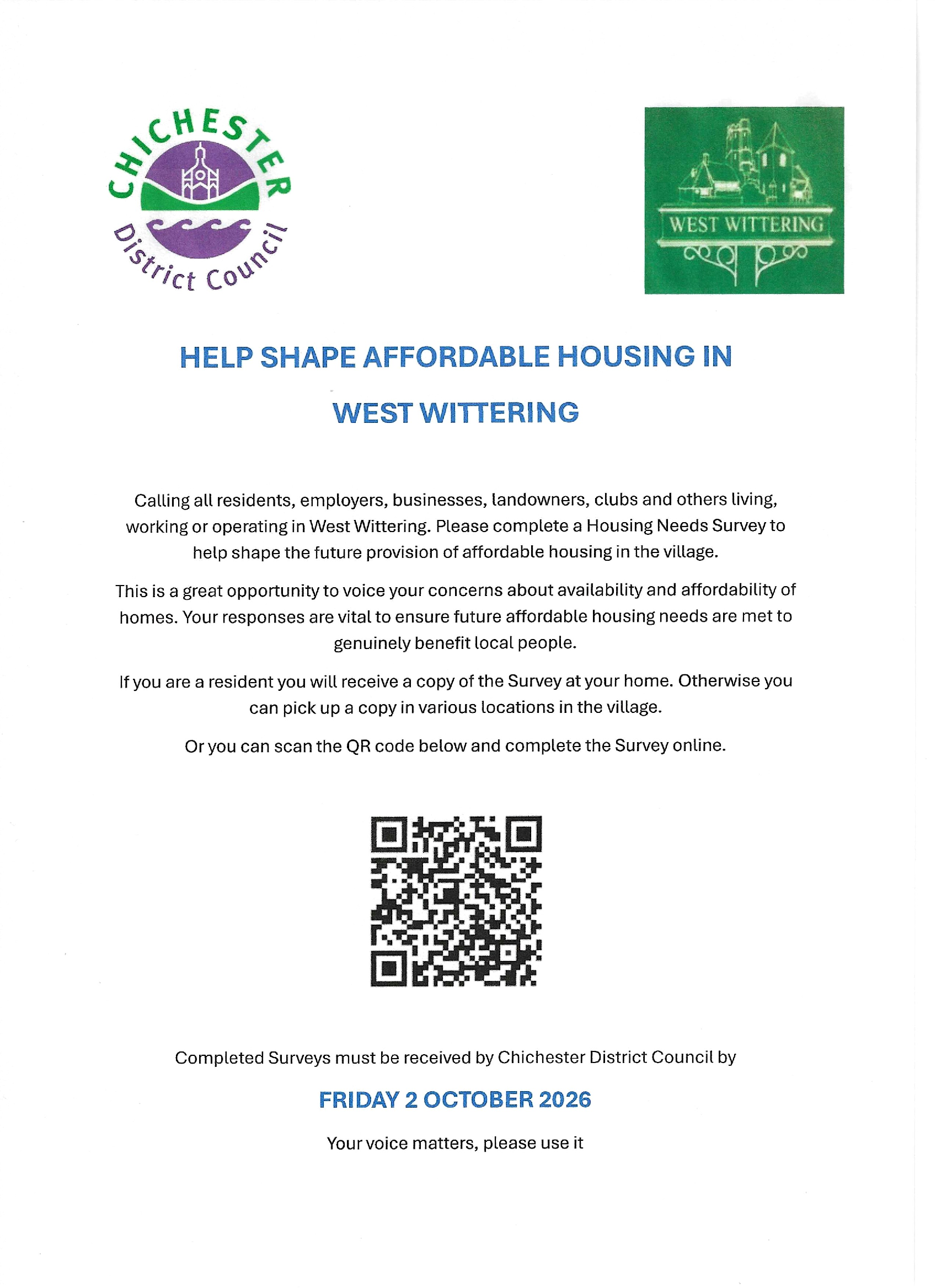 Help shape affordable housing in west wittering