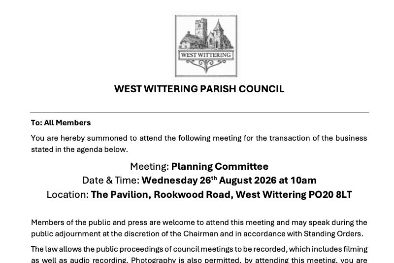 Planning Committee  - 26th August 2026