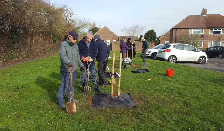 Parish Council support was given to the community-led project to plant fruit and nut trees