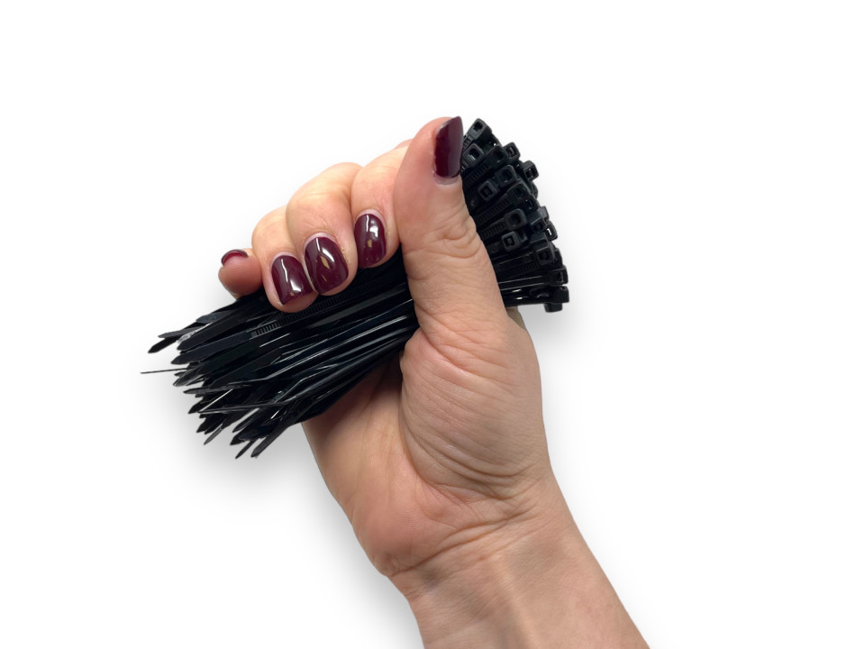 Cable tie 100 x 2.5 natural black or colours. Bags of 100