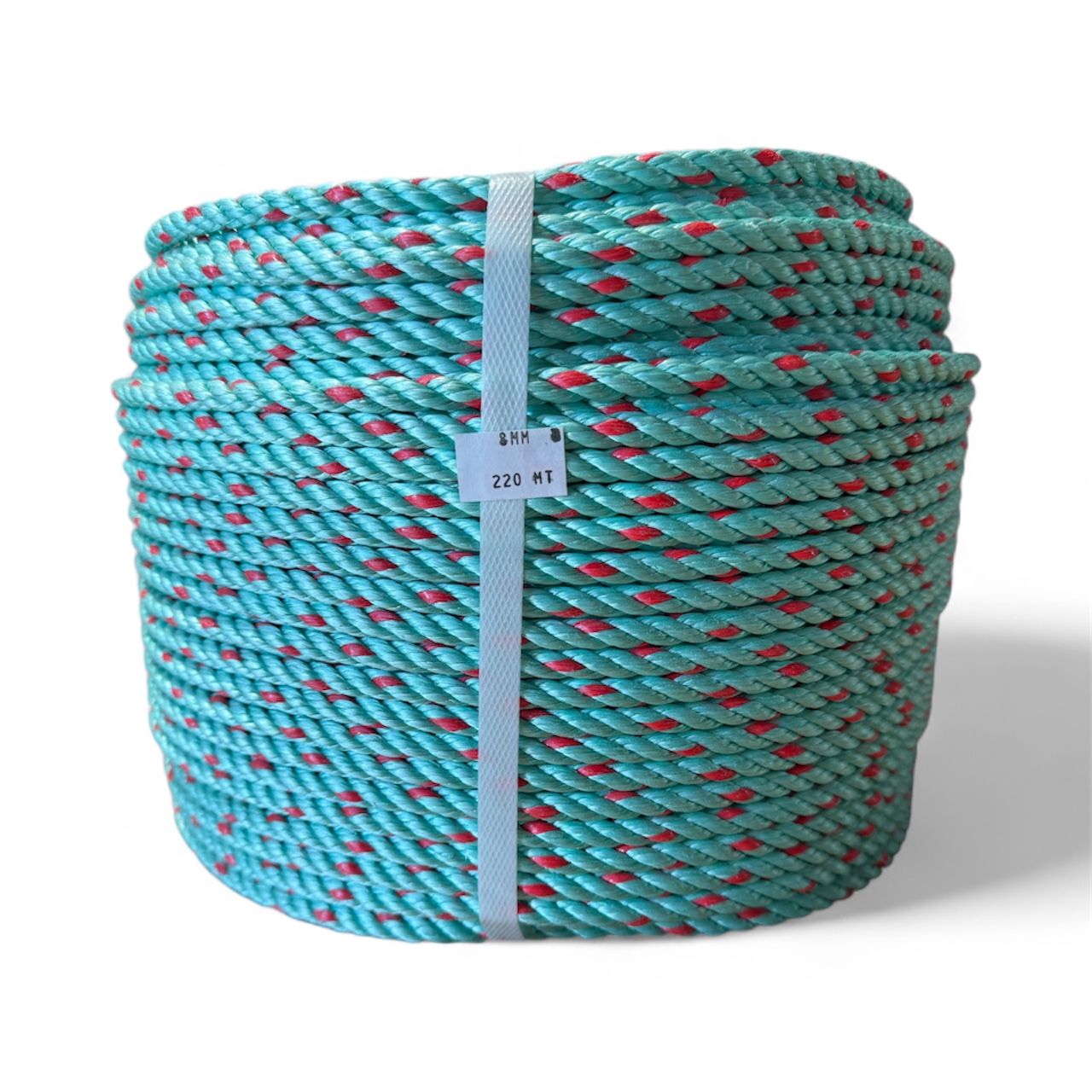 Rope Medium Lay 8mm & 12mm (Green/Red Fleck) 