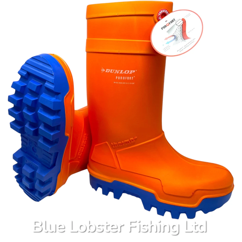 Dunlop Purofort Thermo+ Safety Wellington Orange