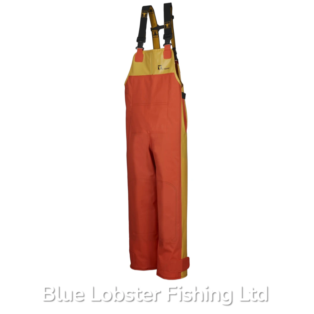 Guy Cotten NYLPECHE Bib and Brace X-Trapper, Orange & Yellow 