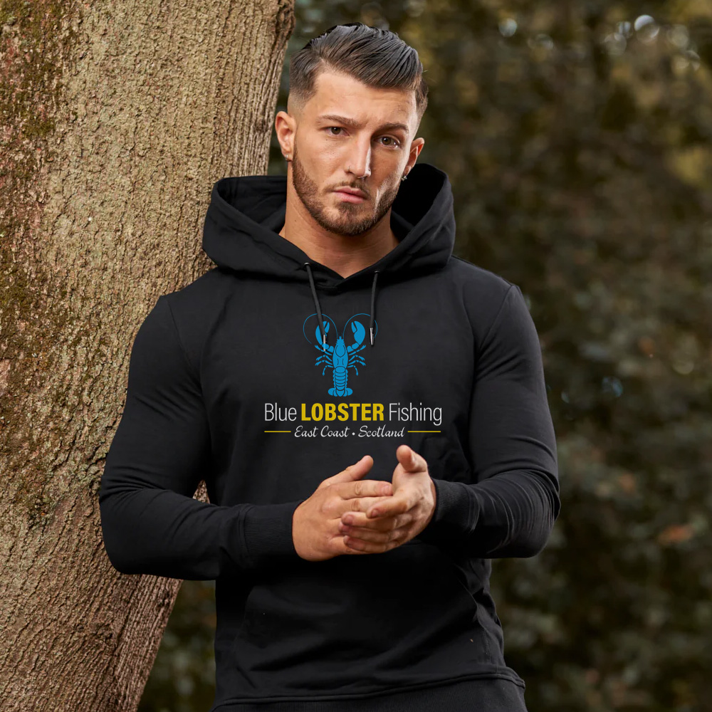 Mens Hoodies Jet Black Original BLF