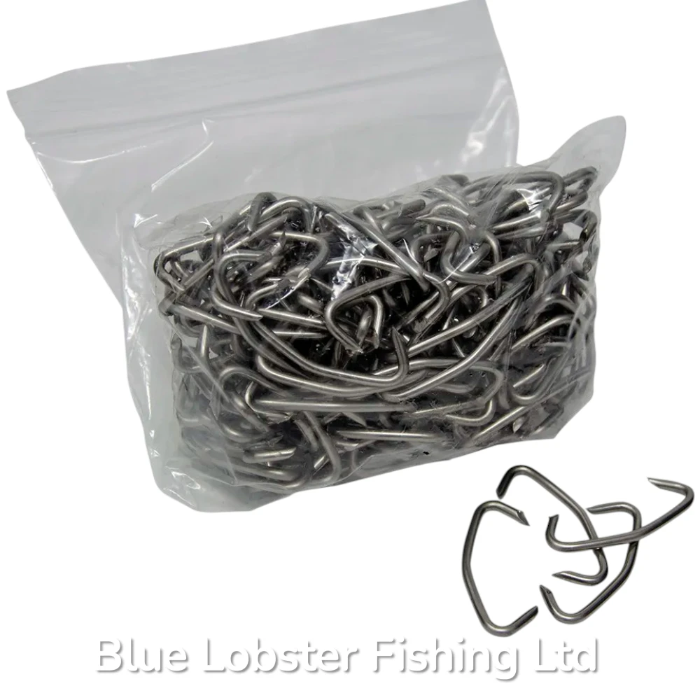 1lb Hog Rings Loose SS25 Sharp - Stainless Steel