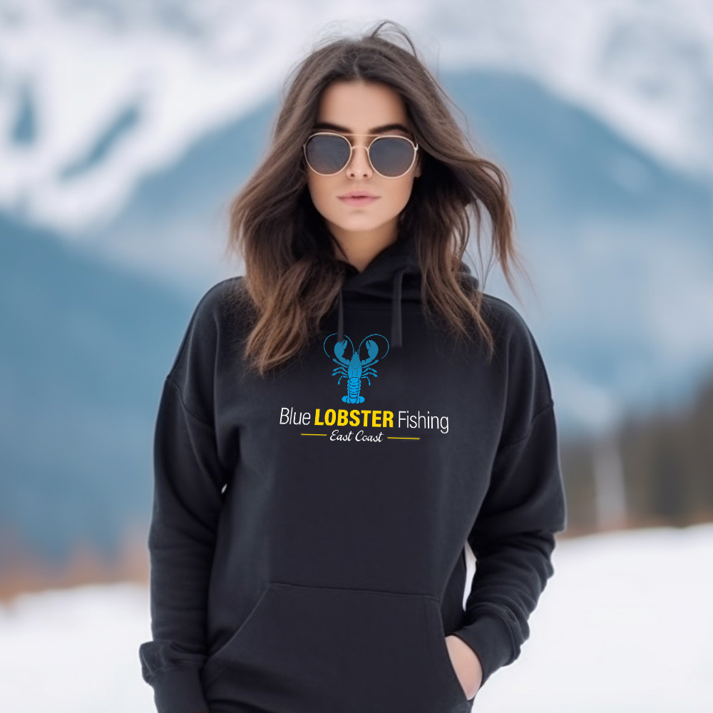 Ladies Hoodies Jet Black Original BLF 