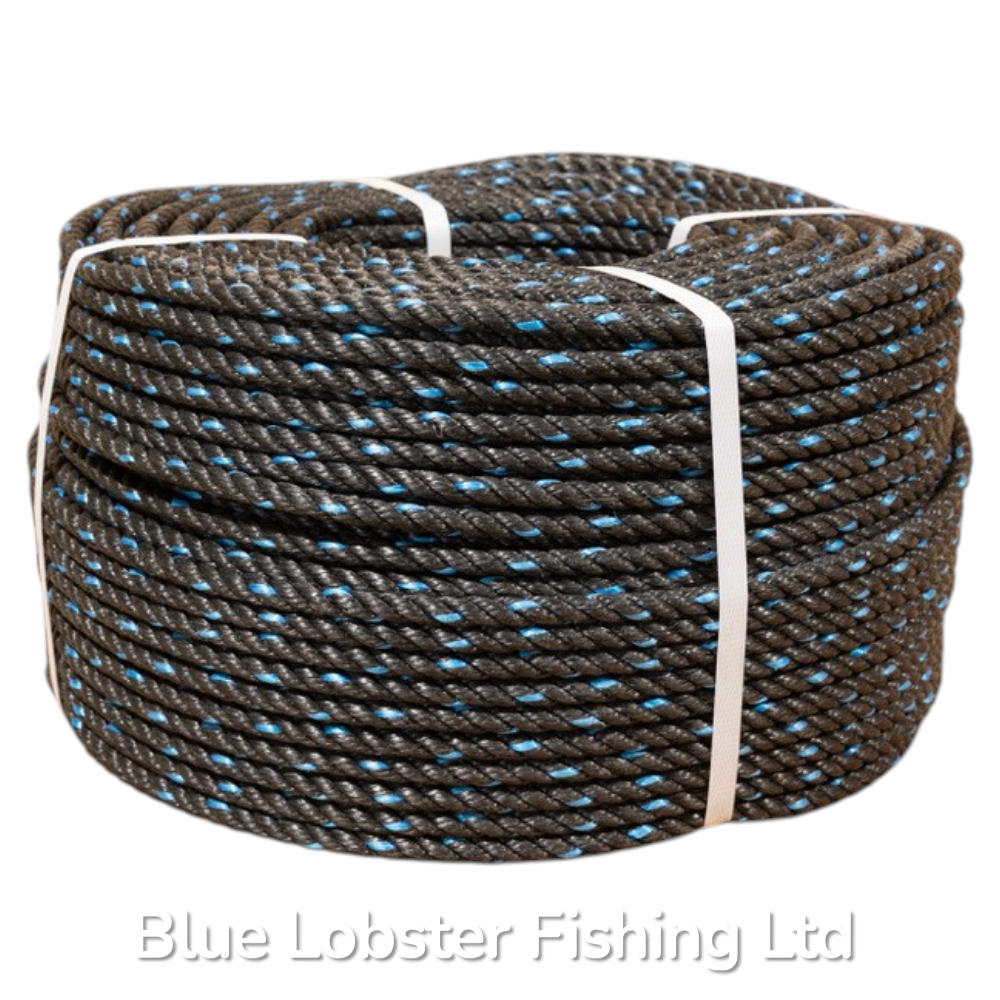 Rope Medium Lay 10mm & 12mm (Black/Blue Fleck)
