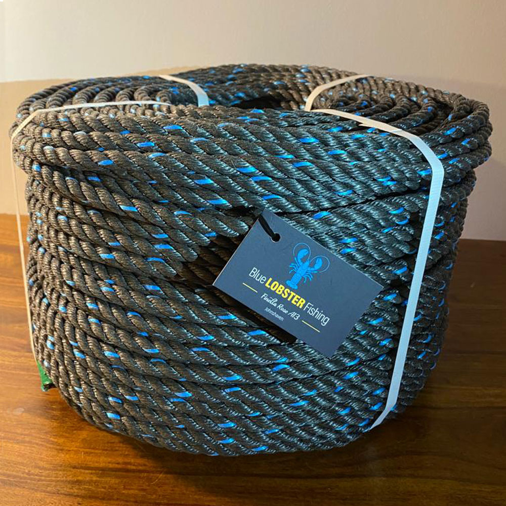 Rope Medium Lay 10mm & 12mm (Black/Blue Fleck)