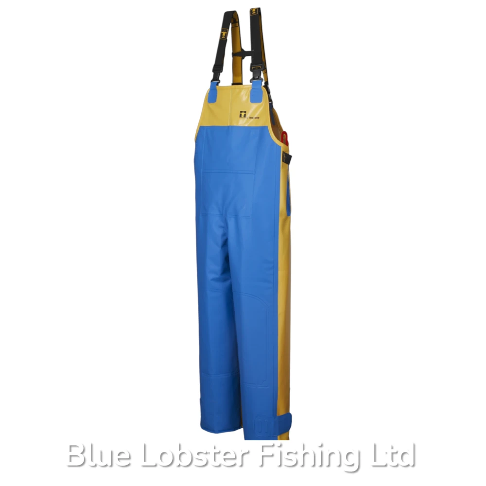 Guy Cotten NYLPECHE Bib and Brace X-Trapper, Blue & Yellow