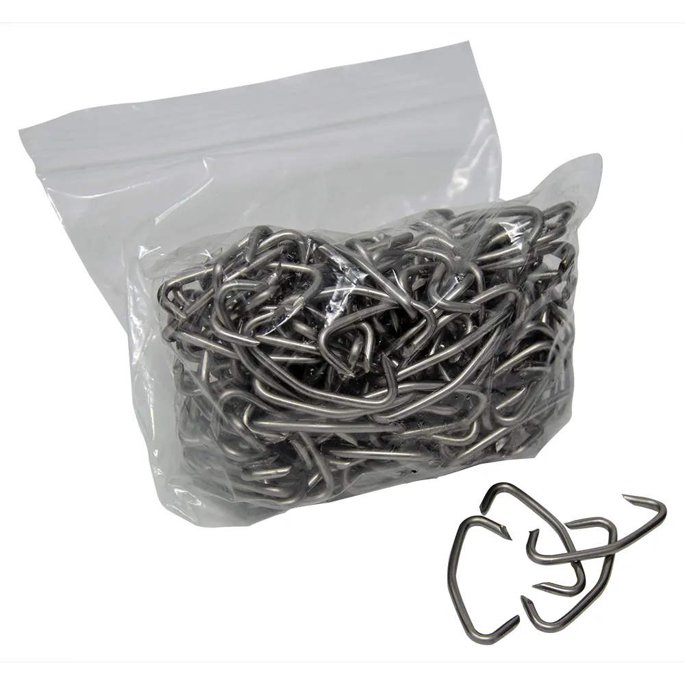 1lb Hog Rings Loose SS25 Sharp - Stainless Steel