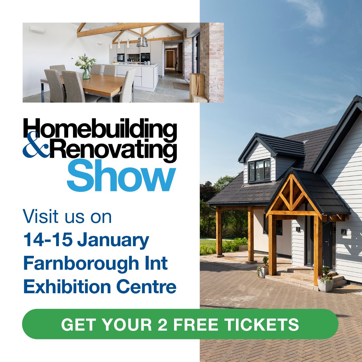 Homebuilding & Renovating Show Jan 14 & 15