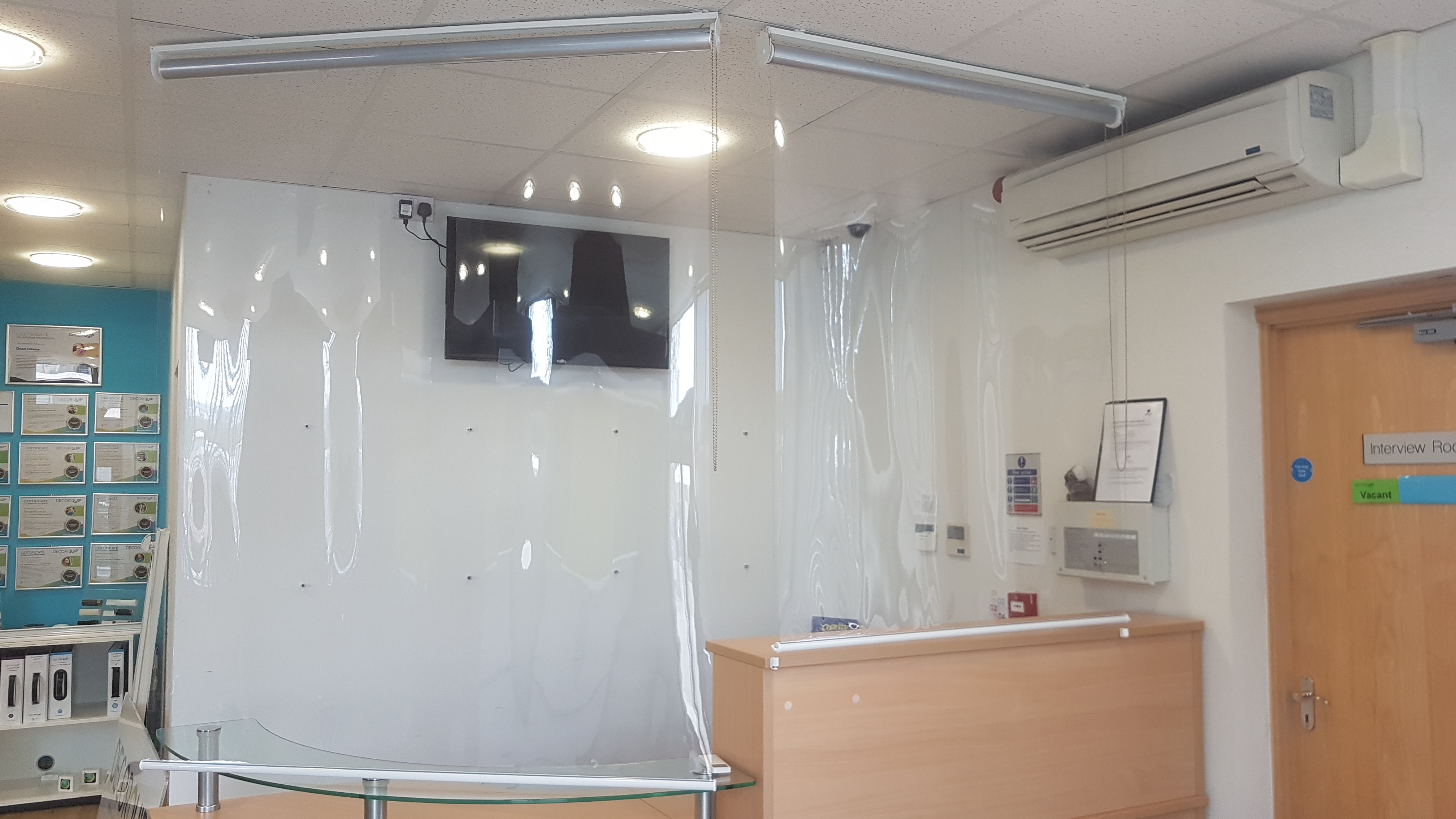 Covid roller screens
