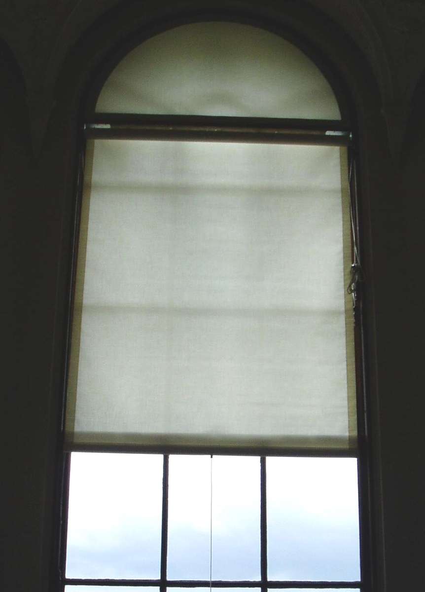 Blind on tall window