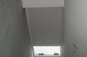 Mains powered rooflight blackout roller blinds