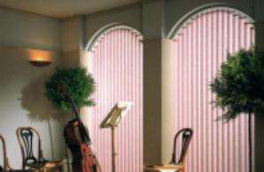 Vertical blinds arched 
