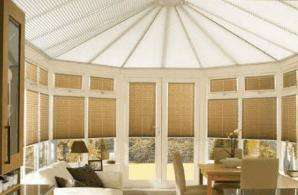 Conservatory pleated blinds 