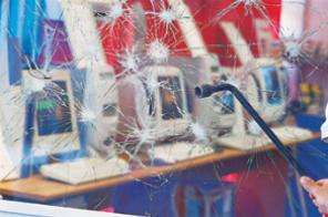 Safety window film glass protection