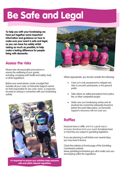 Fundraising be safe and legal