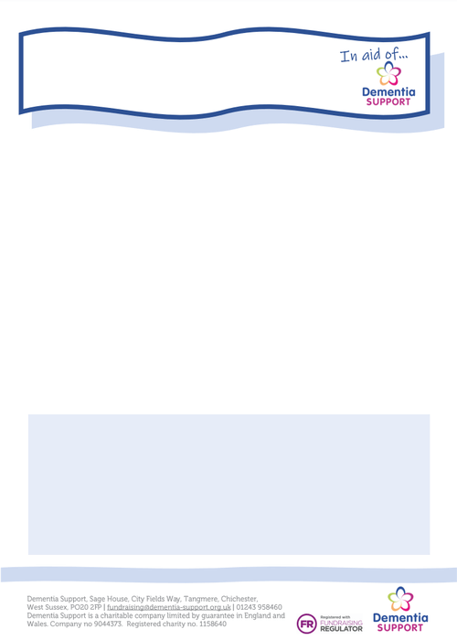 Fundraising blue poster template