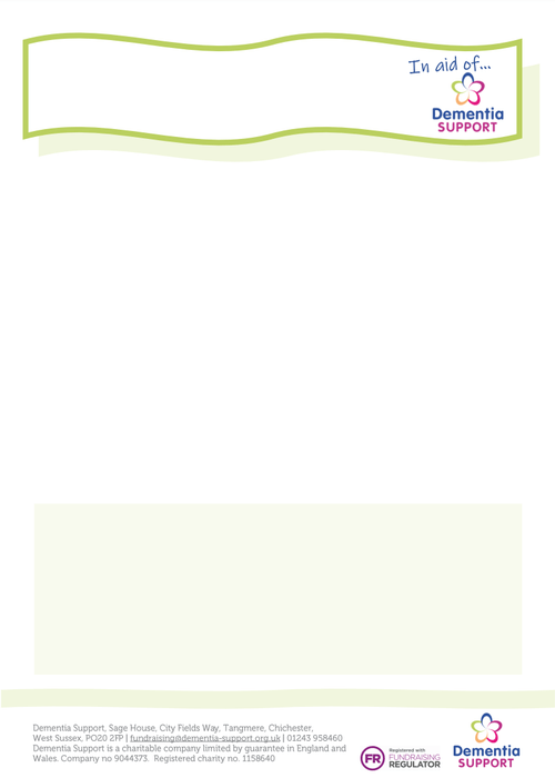Fundraising green poster template