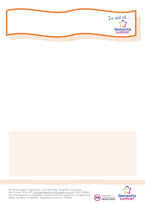 Fundraising orange poster template