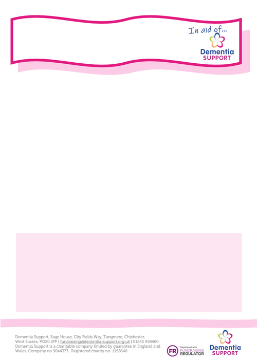 Fundraising pink poster template