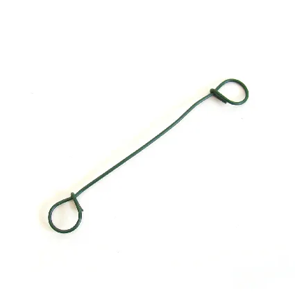 Loop Wire Sack Tie 100mm - plastic coated