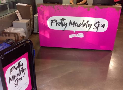 pretty muddy spa exhibition stand