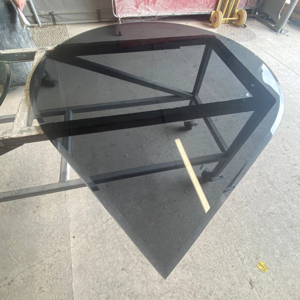 Smoked Glass Teardrop Hearth