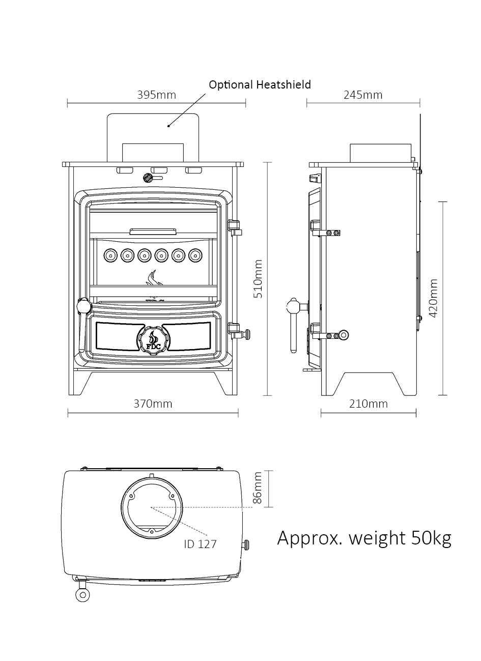 FDC4 Eco Multifuel Stove