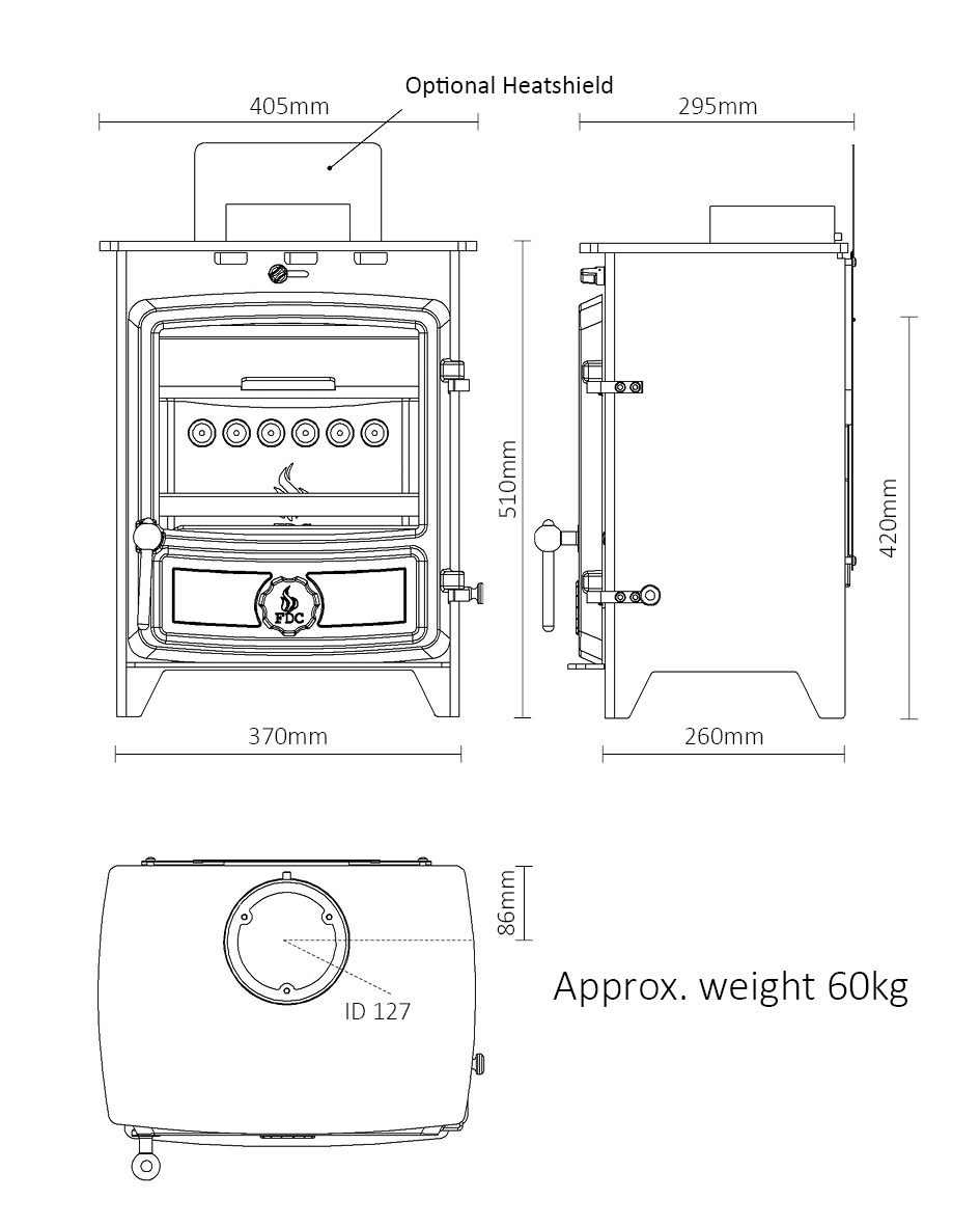 FDC5 Eco Multifuel Stove