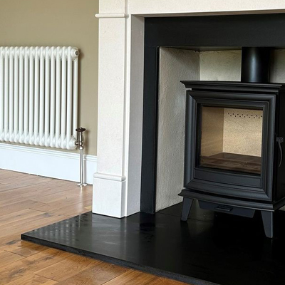 Honed Black Granite - Flat Hearth