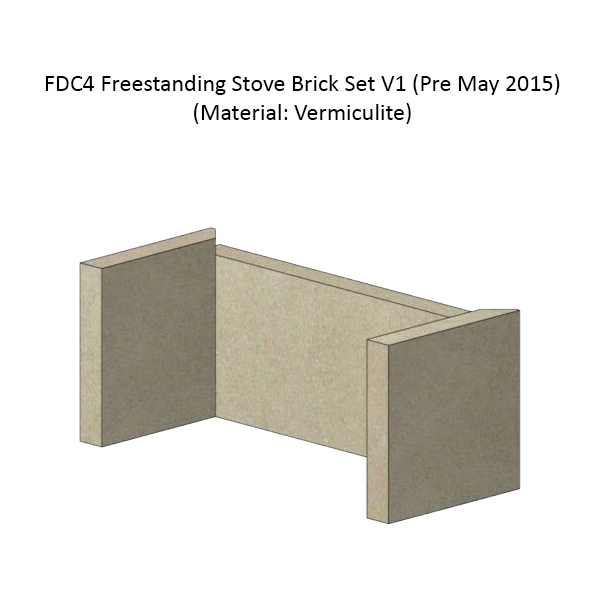 Brick Set - FDC4 Freestanding Stove