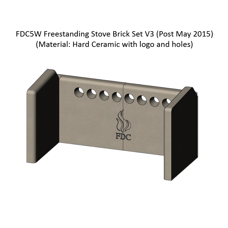 Brick Set - FDC5 Wide Freestanding Stove