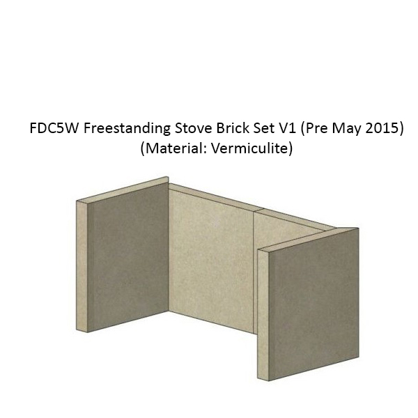 Brick Set - FDC5 Wide Freestanding Stove