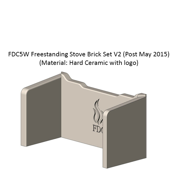 Brick Set - FDC5 Wide Freestanding Stove