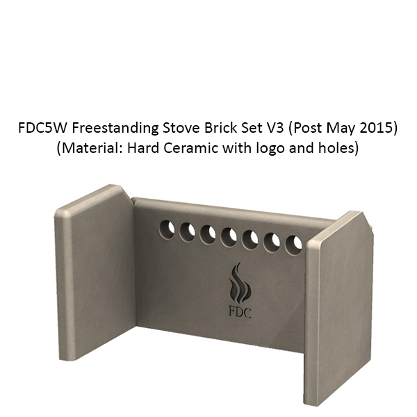 Brick Set - FDC5 Wide Freestanding Stove