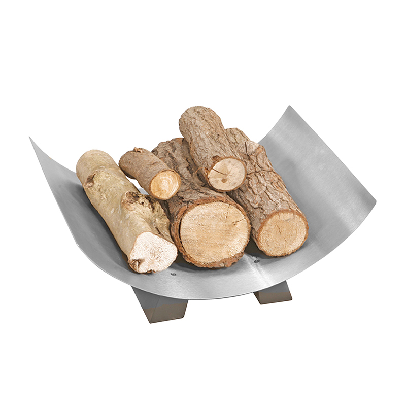 Crescent Log Holder - Pewter