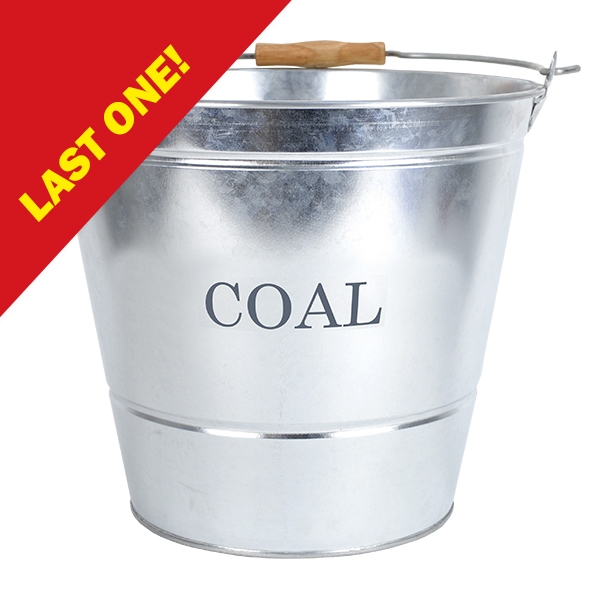 Large Coal Bucket - Galvanised