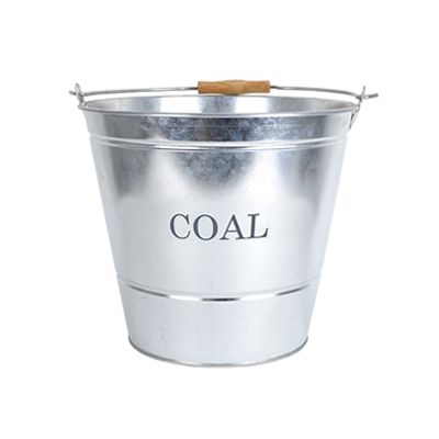 Large Coal Bucket - Galvanised