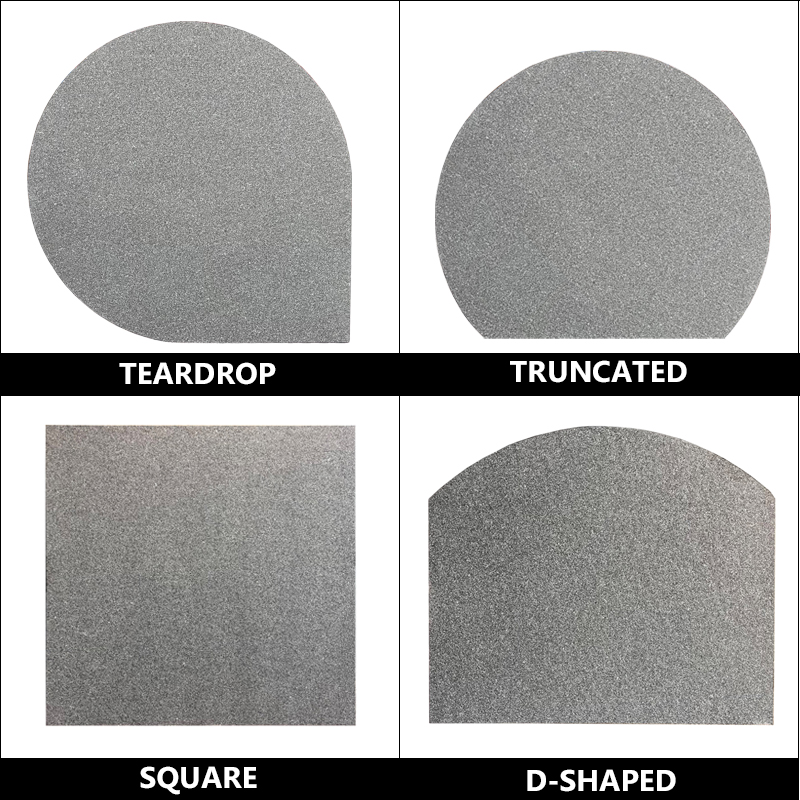 Flamed Grey Granite Shaped Hearths