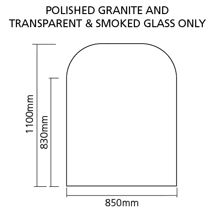 Semi circular Hearth