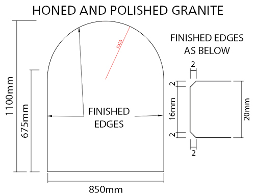 Semi circular Hearth
