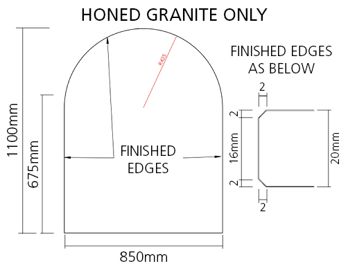 Semi circular Hearth