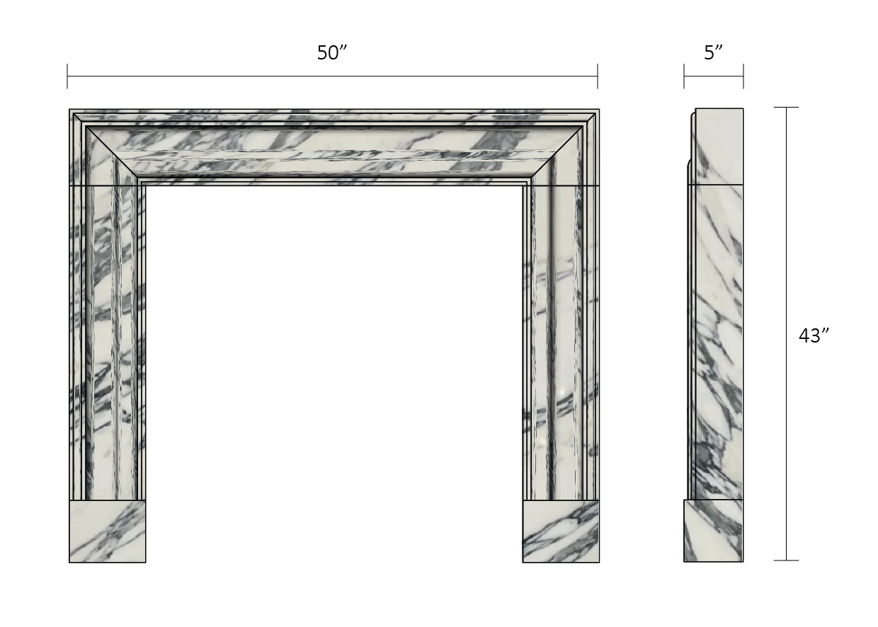 Bolection Arabescato - Polished