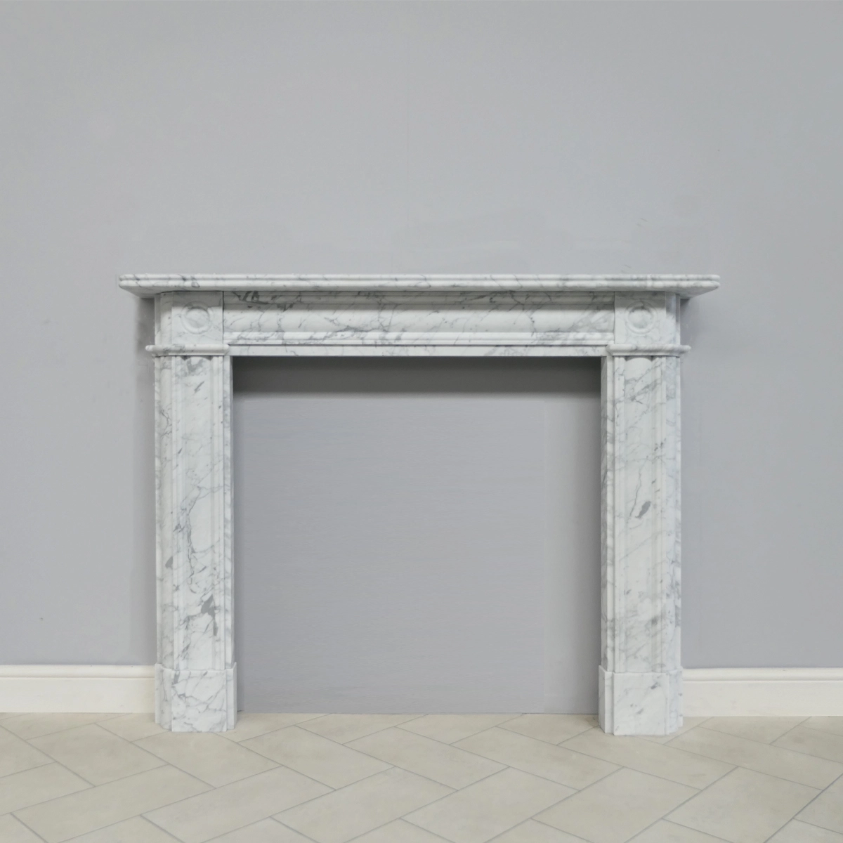 Regency Bullseye Carrara - Honed