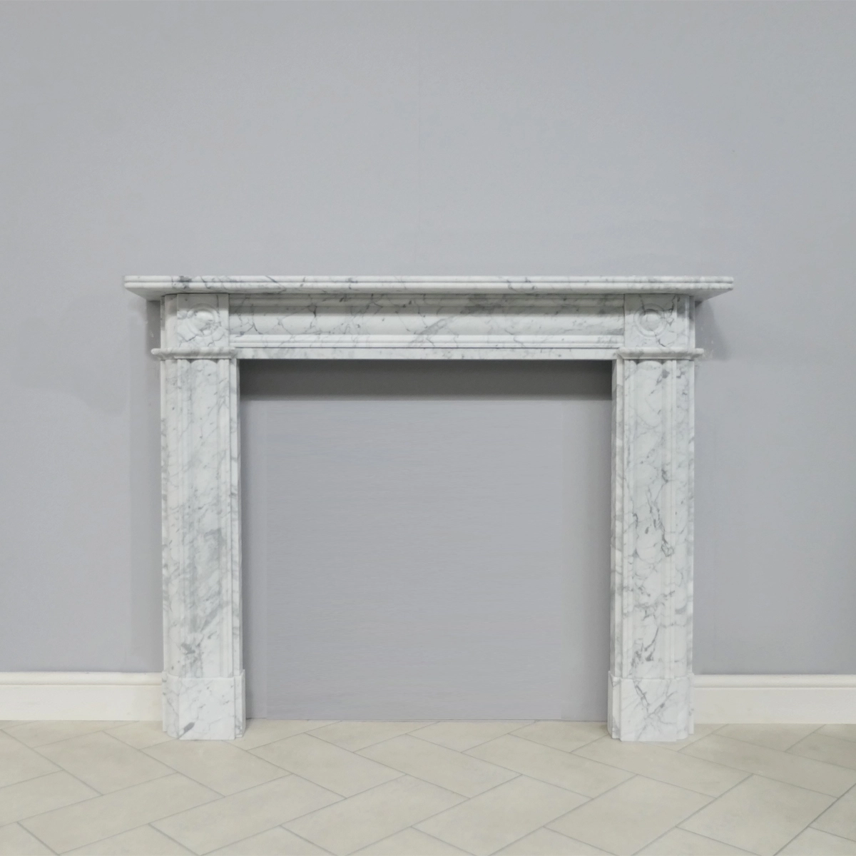 Regency Bullseye Carrara - Honed