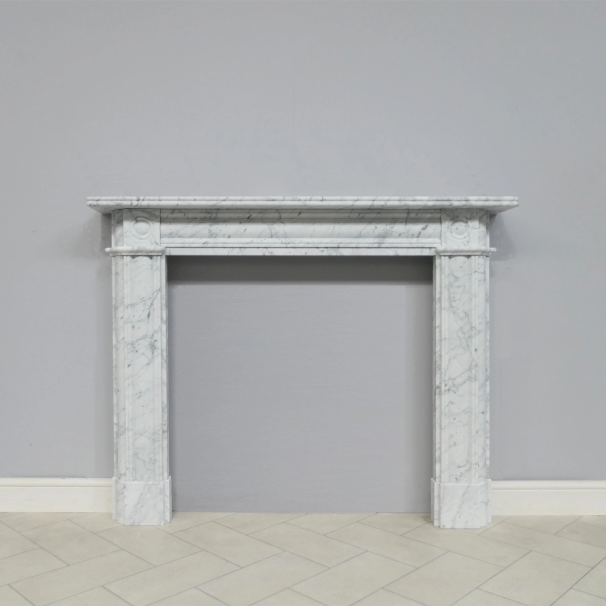 Regency Bullseye Carrara - Honed